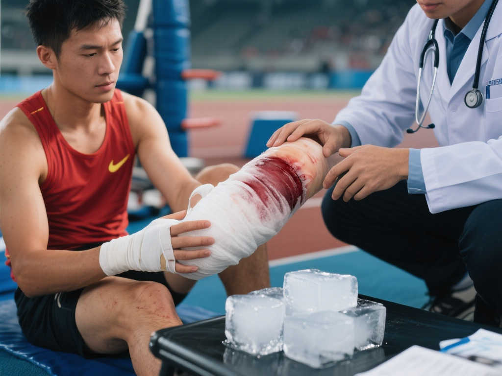 惨遭长钉鞋踩伤!赶紧冰敷消肿,球场危机防不胜防 惨遭长钉鞋踩伤!赶紧冰敷消肿,球场危机防不胜防